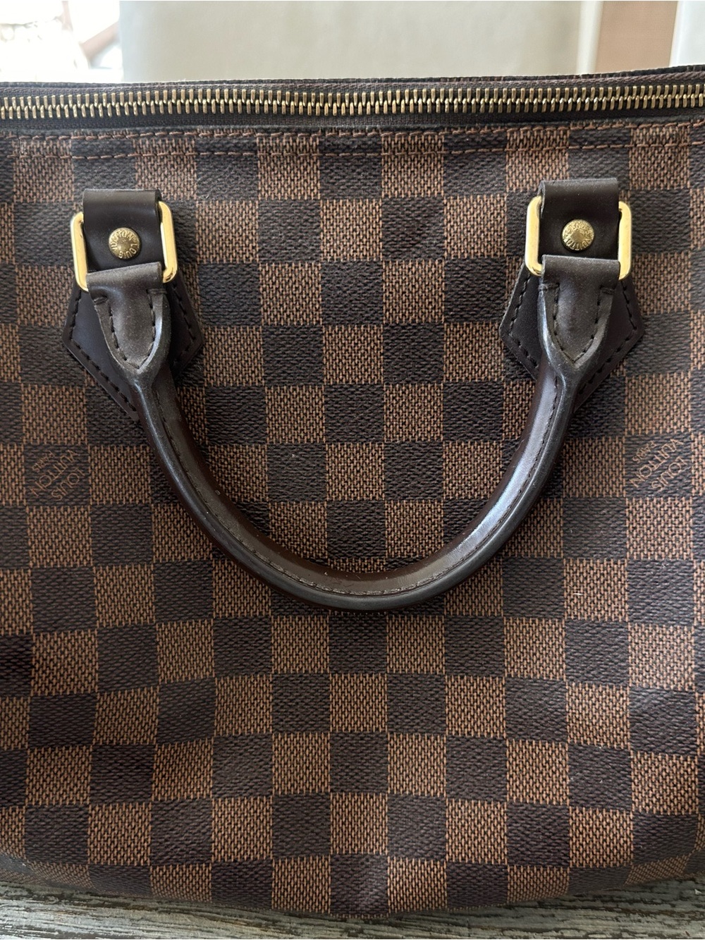 REPOSTED Authentic Louis Vuitton Brown Damier Ebene Speedy 30 Top Handle Handbag - Picture 16 of 16